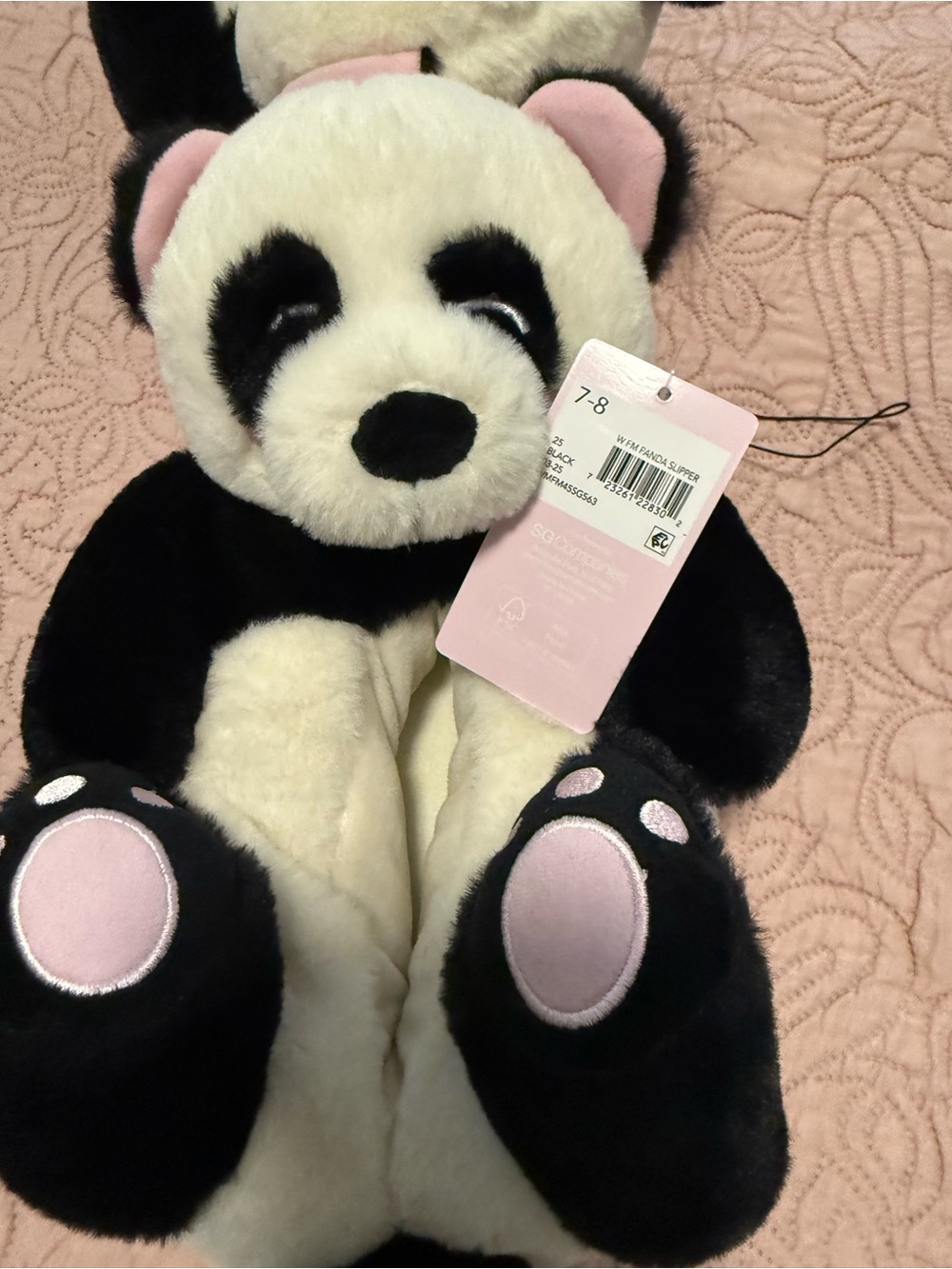 Plush Panda Feetmoji Slippers - Picture 3 of 4